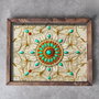 Aberto Design REF003 Bandeja de Madera Maciza Multicolor con Impresión UV de 48 x 38 cm